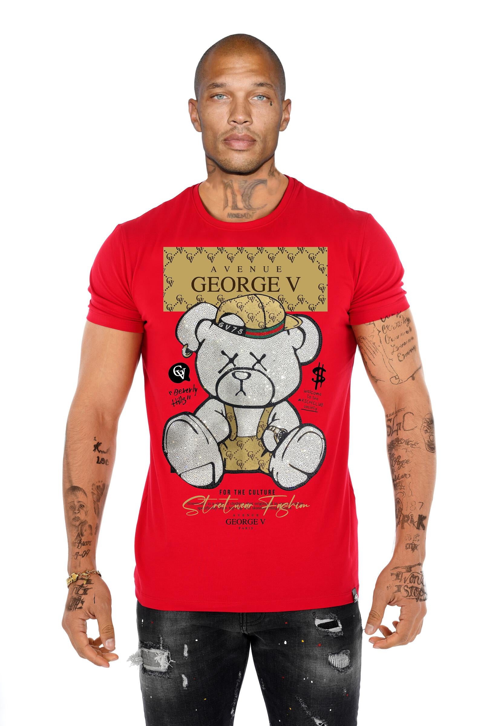 B2B - 8 Pièces - T-shirt strass Shinybear GV2705