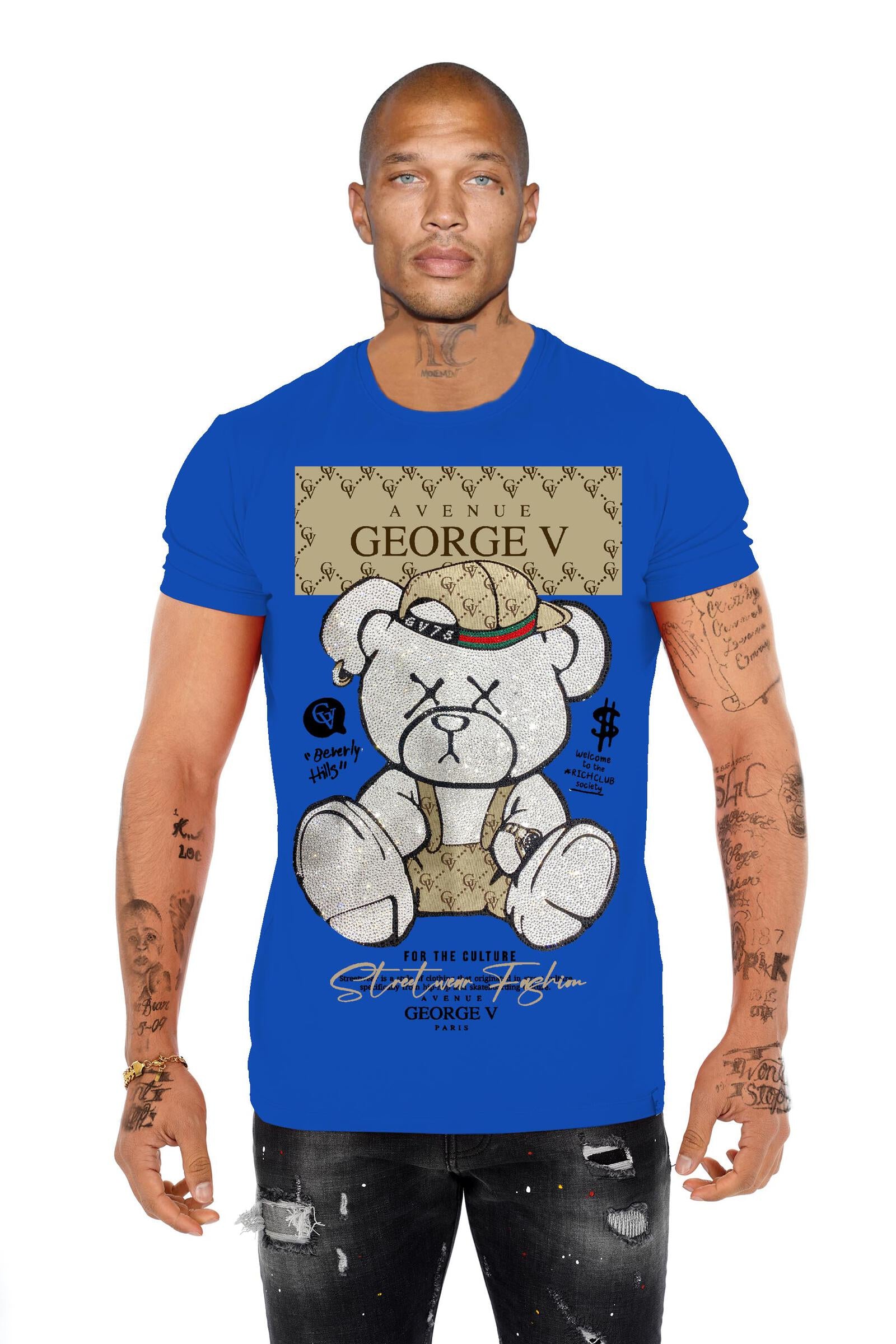 Camiseta con Pedrería Shinybear GV2705