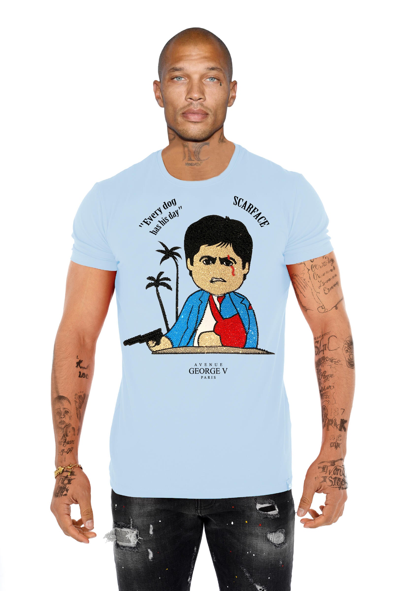 Camiseta Scarface GV2737 Pedrería