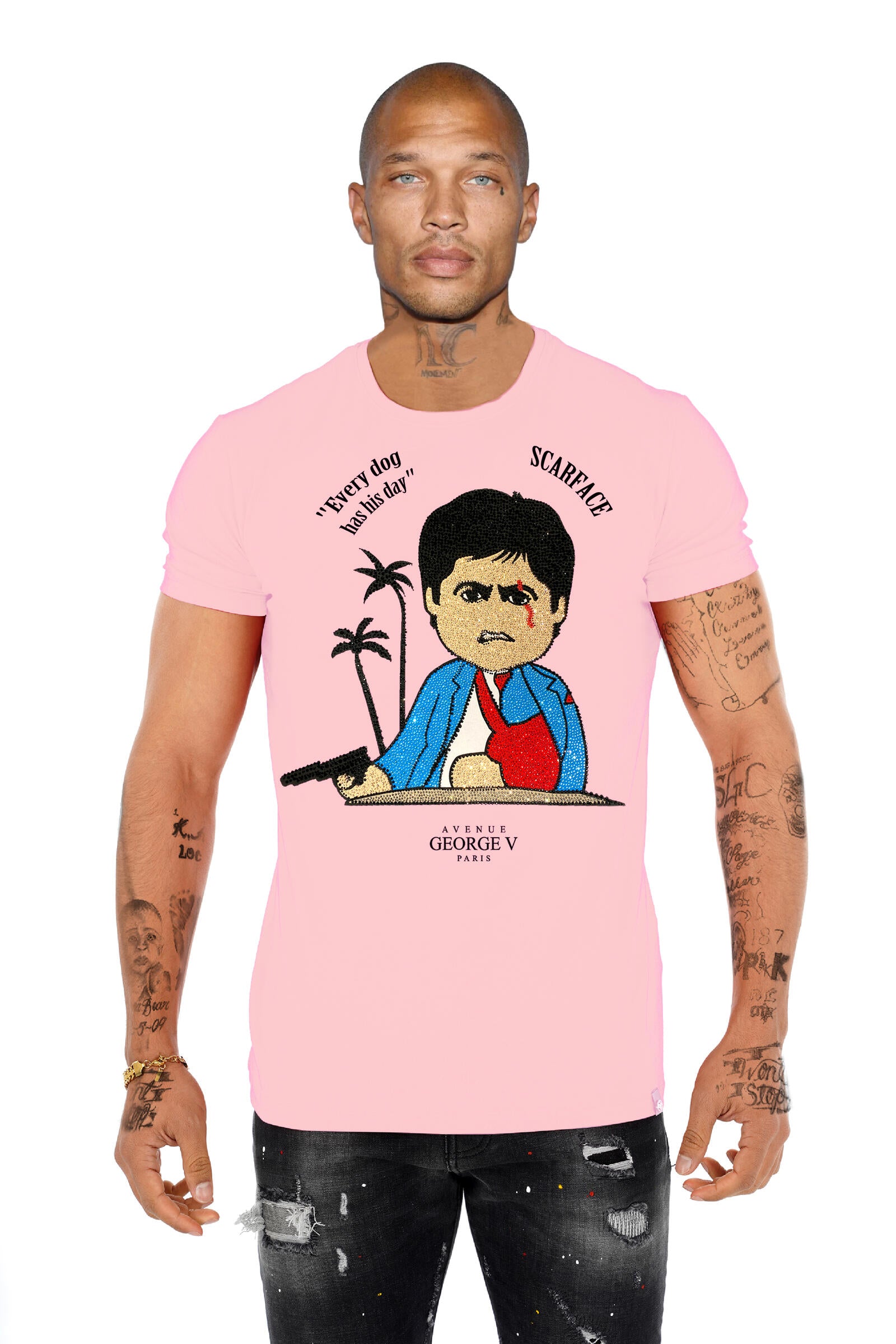 Camiseta Scarface GV2737 Pedrería