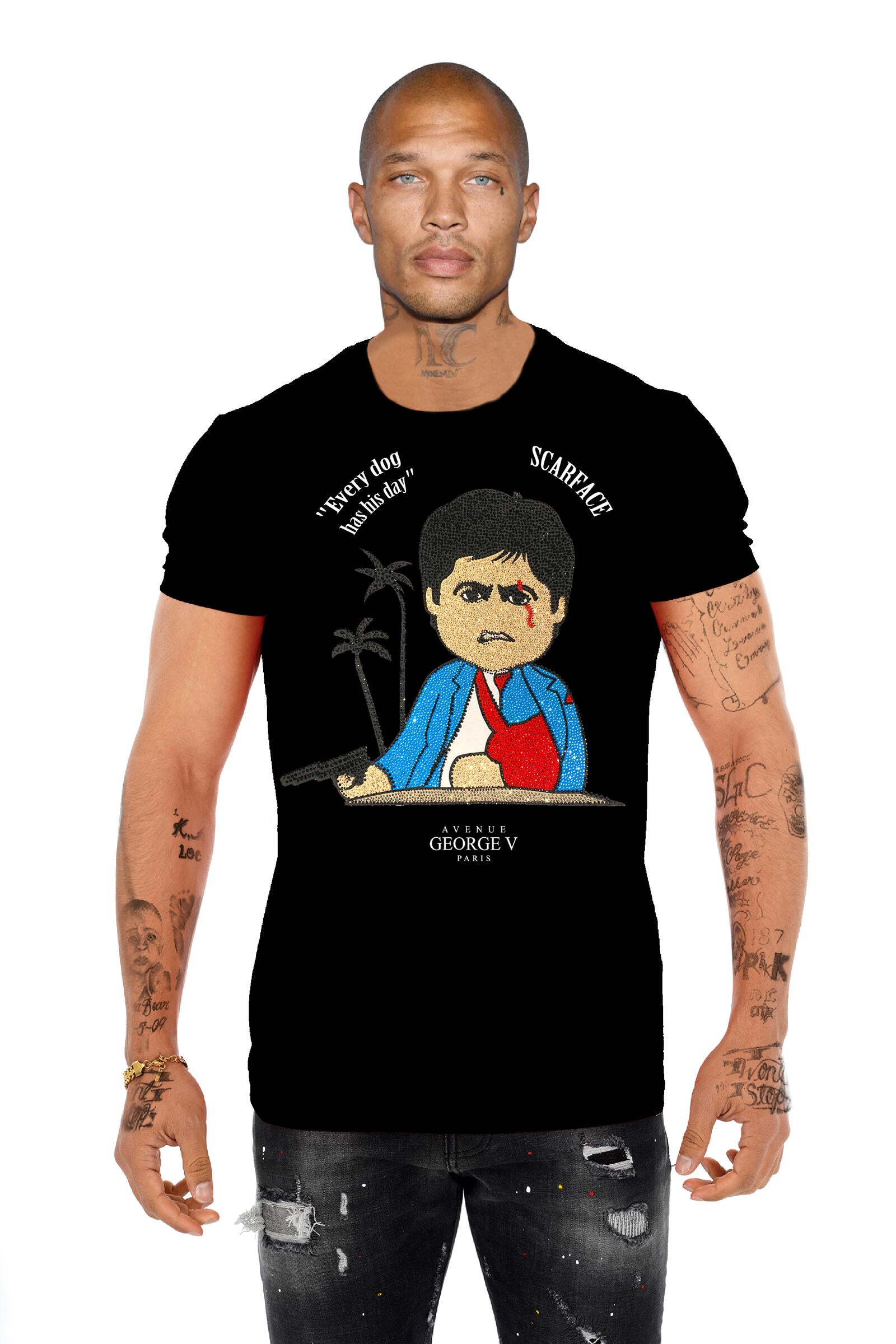 Camiseta Scarface GV2737 Pedrería