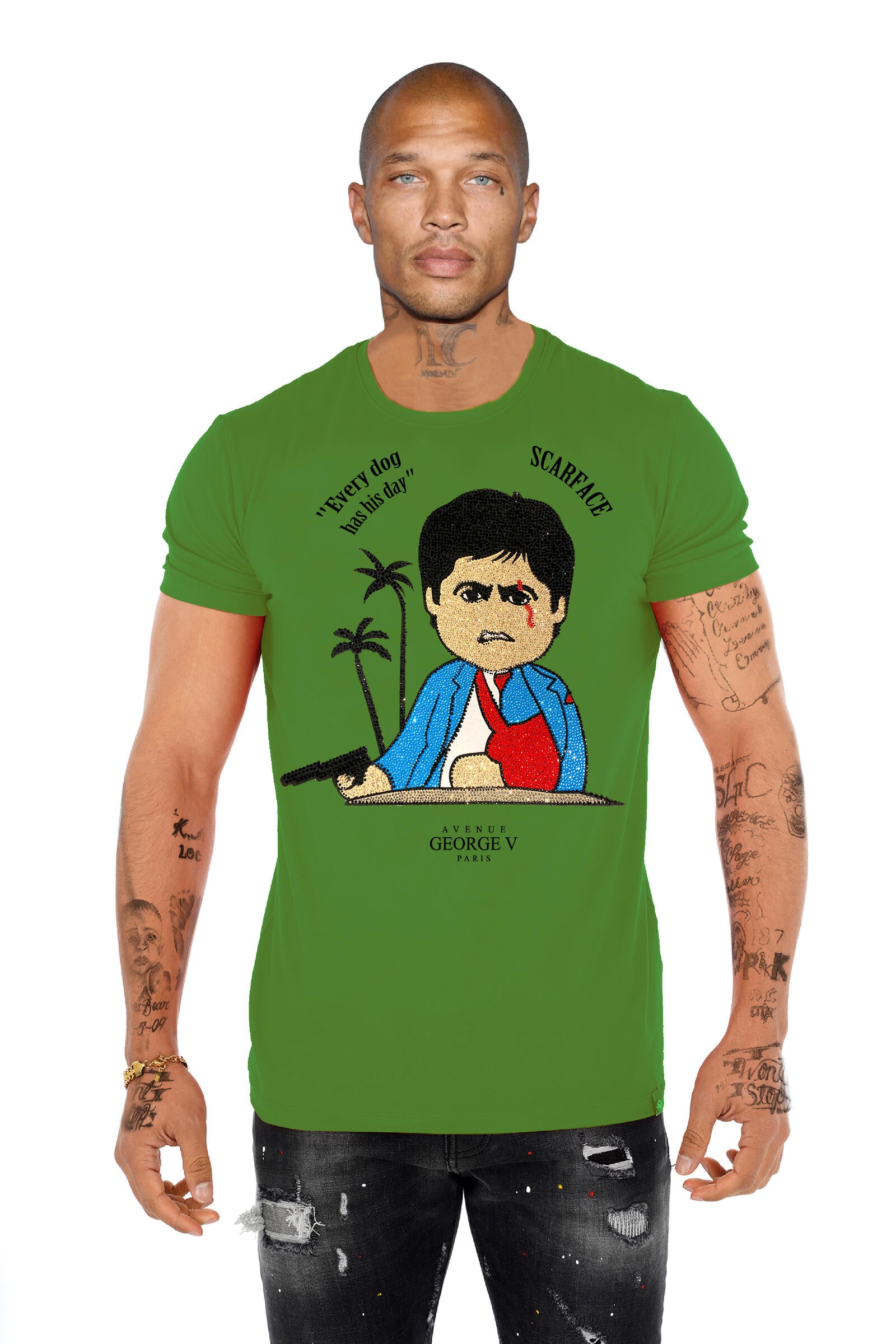 Camiseta Scarface GV2737 Pedrería