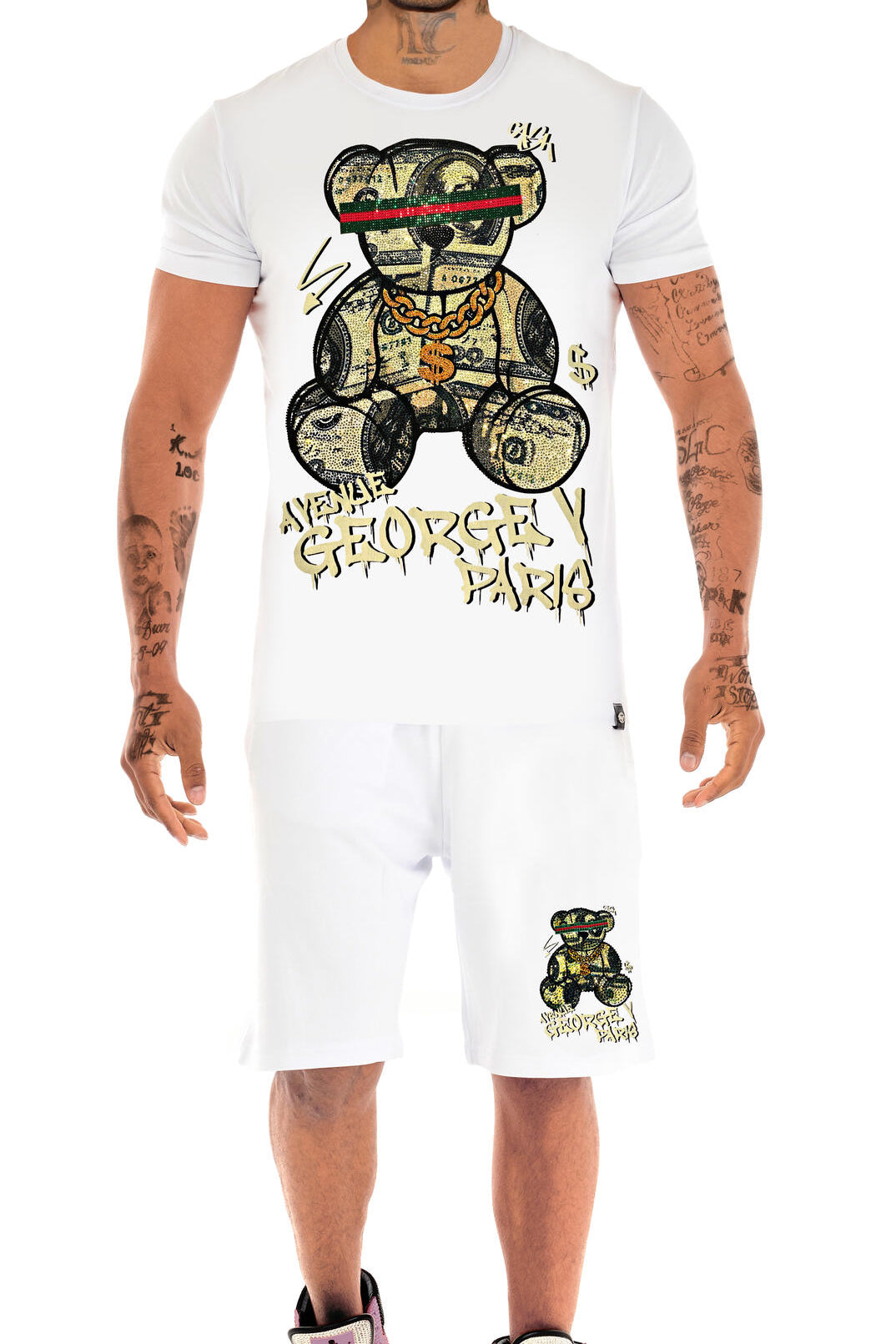 B2B - 8 Pièces - Ensemble t-shirt et short Dollabear GV2741