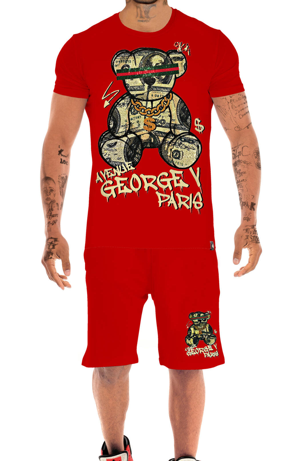 B2B - 8 Pièces - Ensemble t-shirt et short Dollabear GV2741