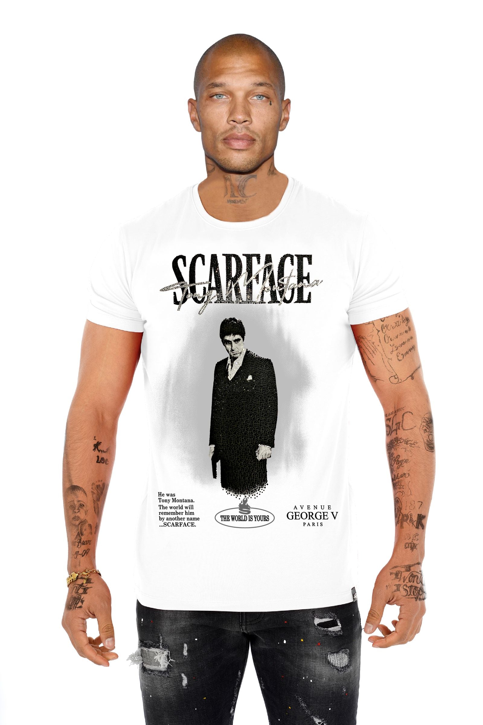 T-Shirt Tony Montana GV2744 Strass