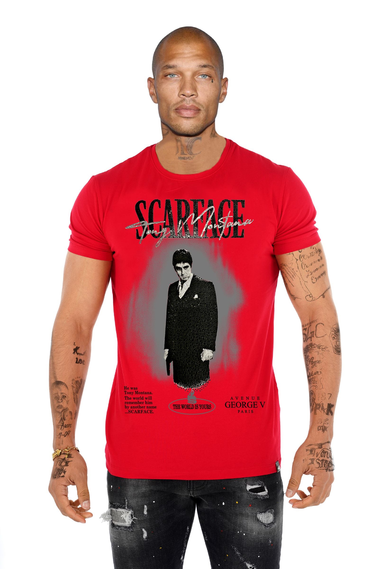 T-Shirt Tony Montana GV2744 Strass