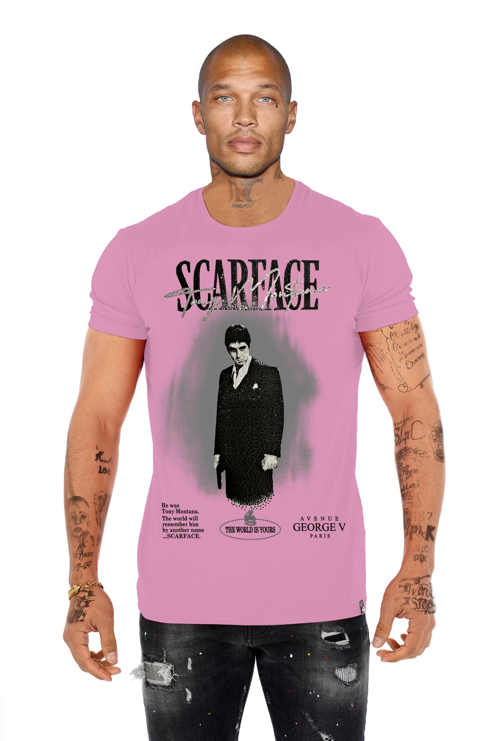 T-Shirt Tony Montana GV2744 Strass