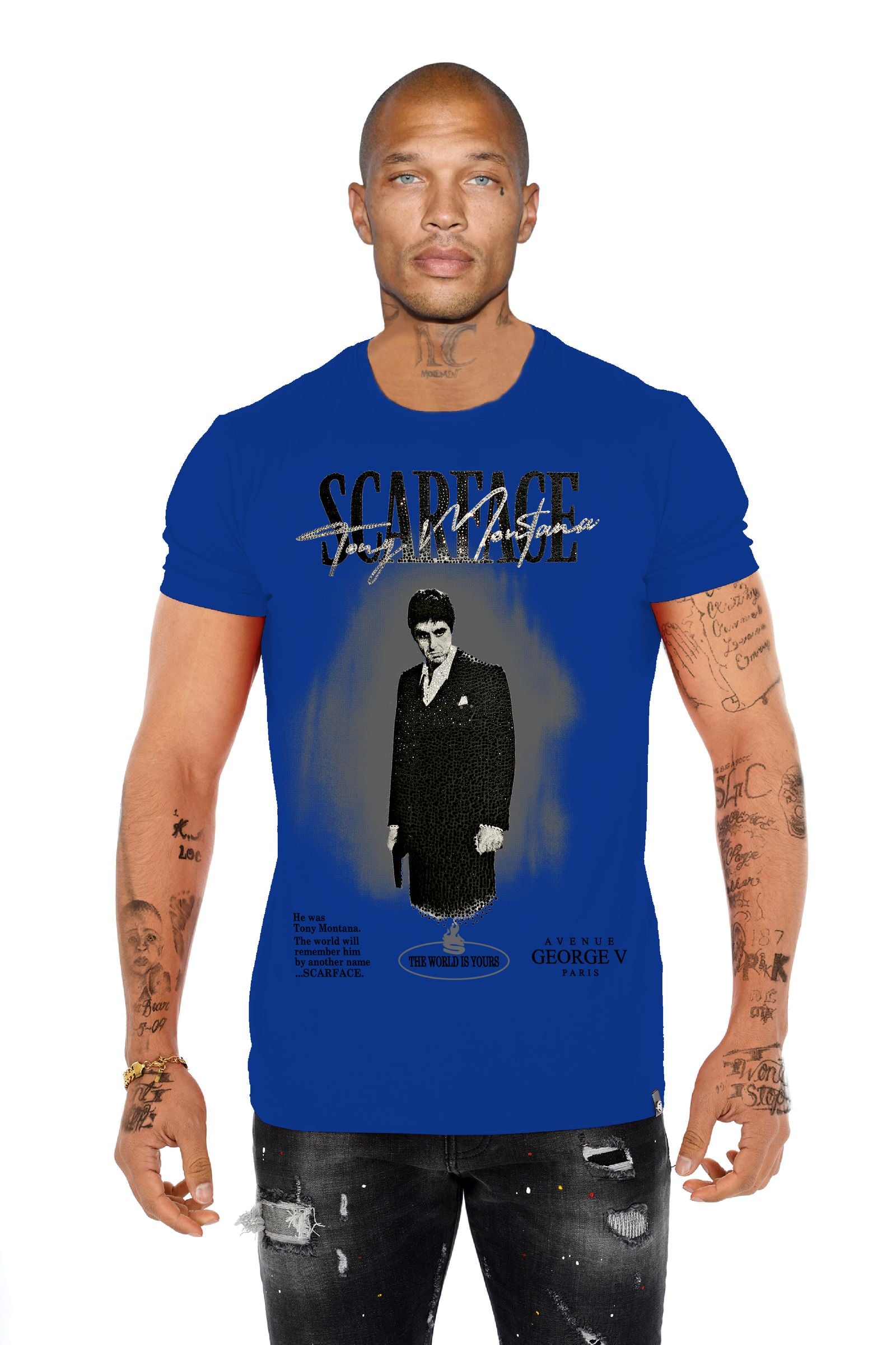 T-Shirt Tony Montana GV2744 Strass