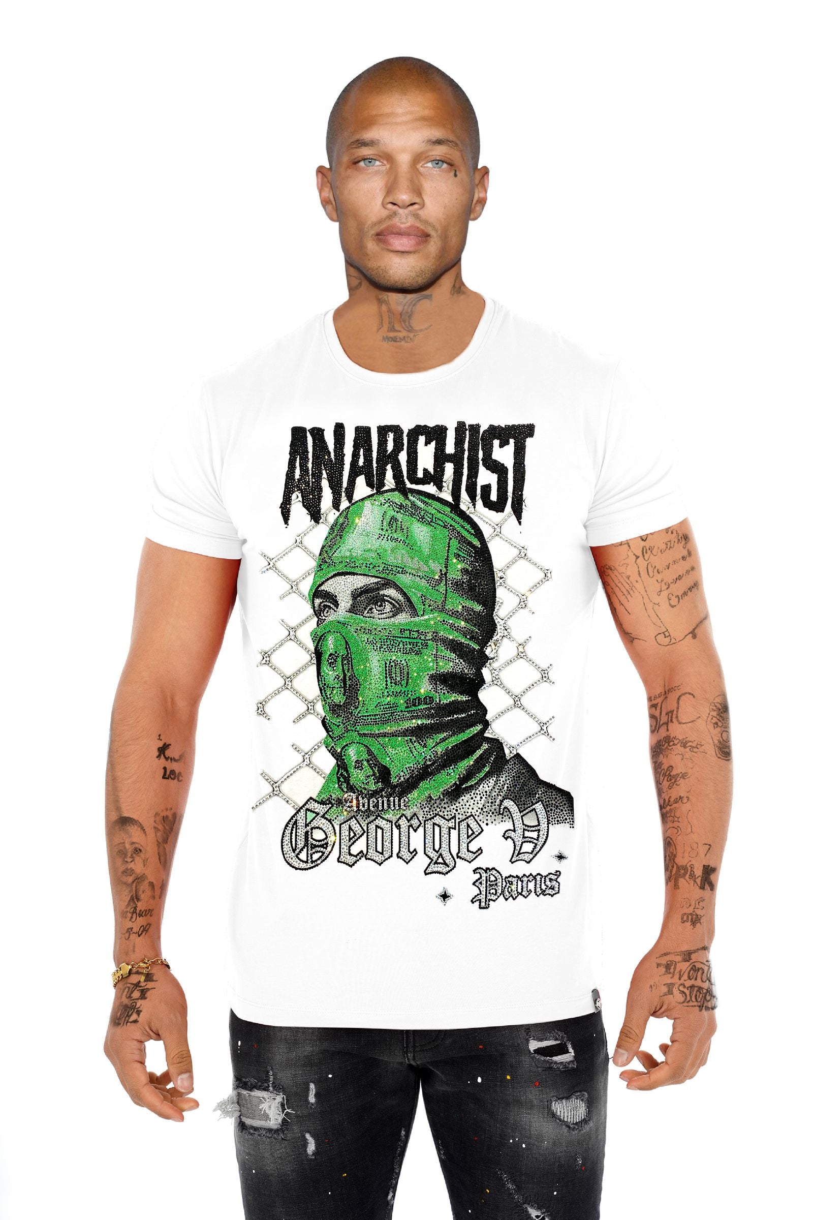 T-Shirt Anarchist GV2773 Strass